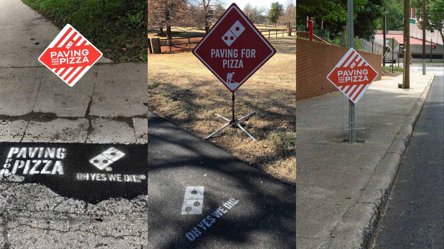 Domino's Pizza Paving for Pizza campaign success