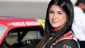 Hailie Deegan before race.