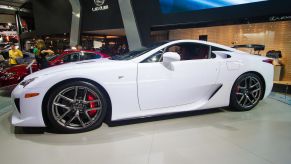 Detail of a Lexus LFA during the 27th International Motor Show