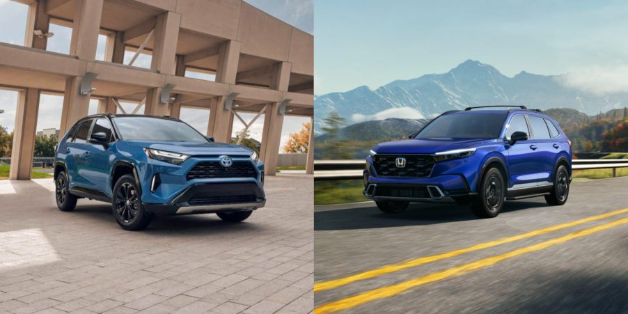 The most popular SUVs of 2023 are this Toyota RAV4 and Honda CR-V