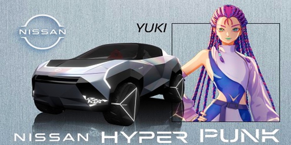 The Nissan Hyper Punk Concept electric crossover. 