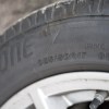 The numbers on a tire