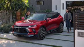 This red Chevy Blazer is a reliable SUV