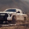 The 2024 Toyota Tundra TRD Pro off-roading in mud