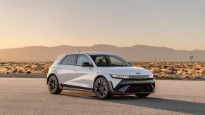 The 2025 Hyundai Ioniq 5 N on the race track