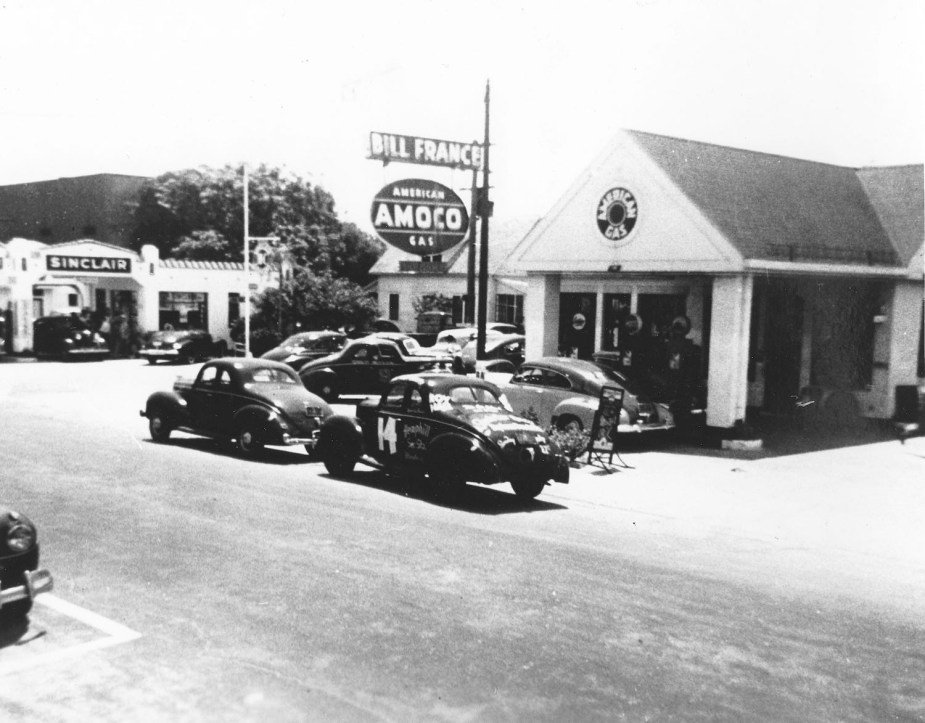 The service center and gas station in Daytona Beach run by Bill France who founded and named NASCAR.