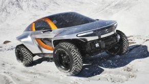 Callum Skye off-road EV in the snow