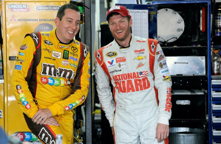 Dale Earnhardt Jr. and Kyle Busch