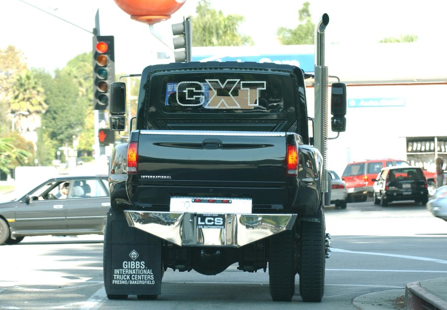 Ashton Kutcher's dually pickup truck