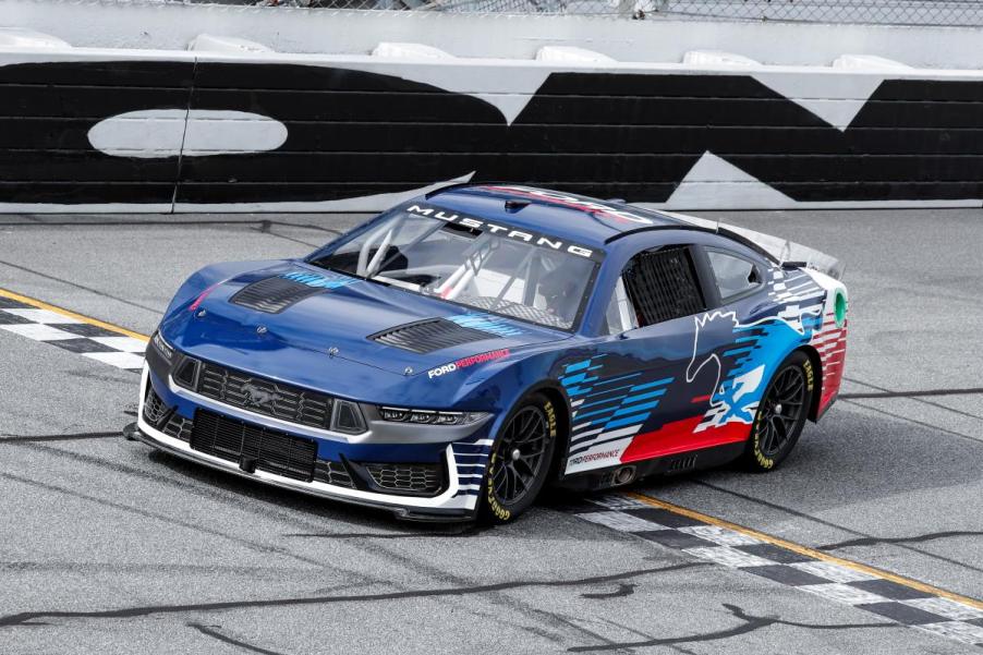 The 2024 Ford Mustang Dark Horse NASCAR race car