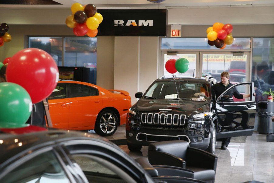 Jeep, Ram, Dodge dealership | Scott Olson/Getty