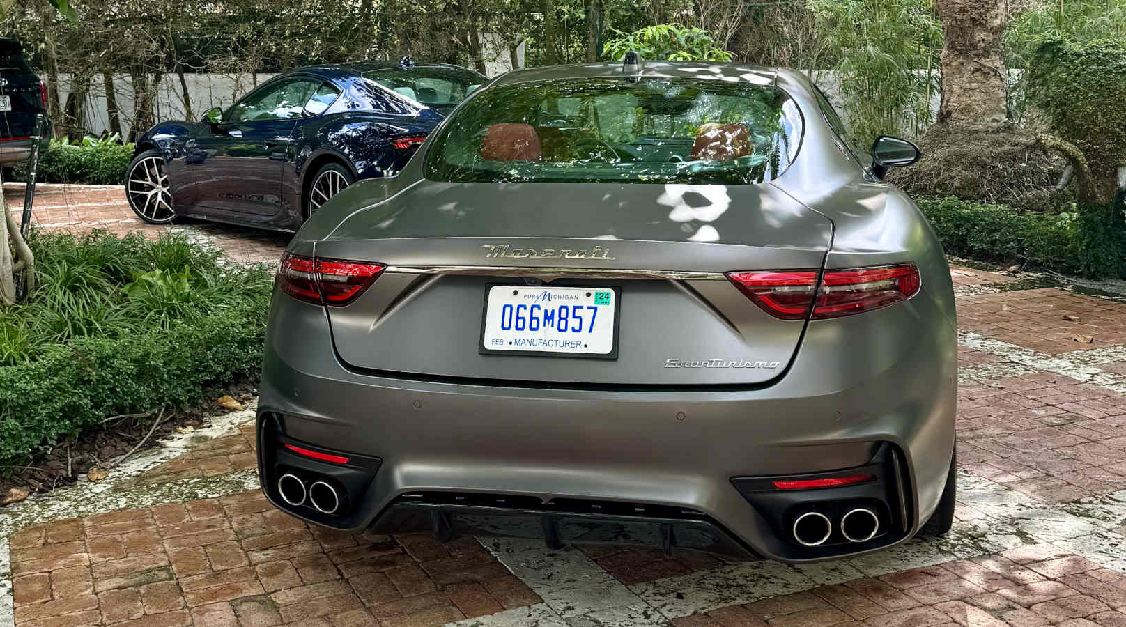 The back end of the 2024 Maserati GranTurismo Trofeo