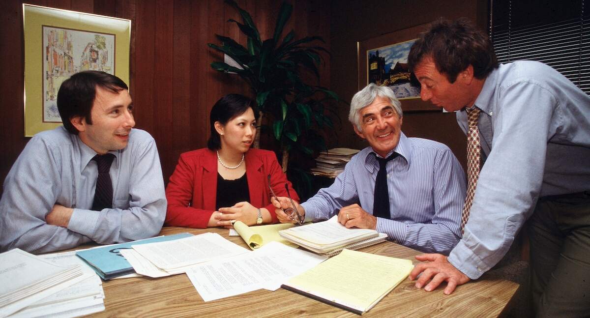 John DeLorean prepares for his drug trafficking trial in March 1984