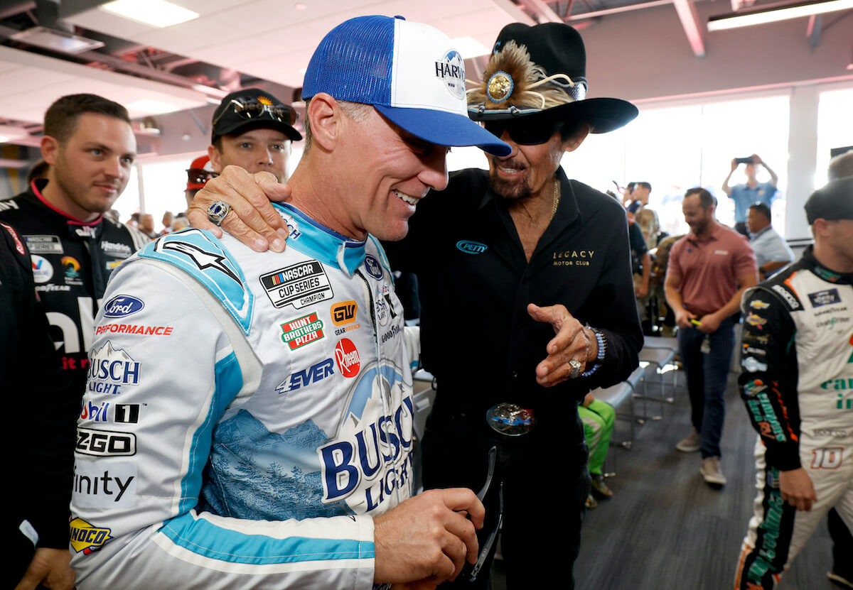 Kevin Harvick and Richard Petty talk.