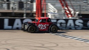 Legend car racing at Las Vegas Motor Speedway circle track