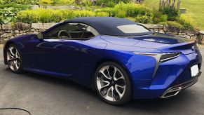 A Lexus LC500 after an at-home detail