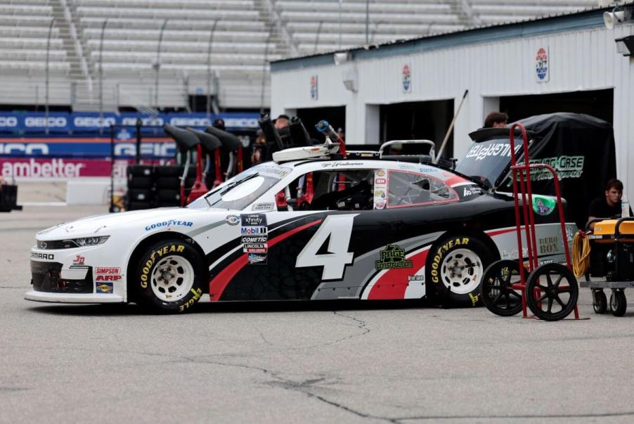 The NASCAR vehicle of Kyle Weatherman (Number Four) for the Xfinity Series Ambetter Health 200