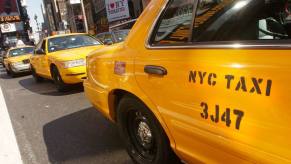 Yellow taxis in New York City