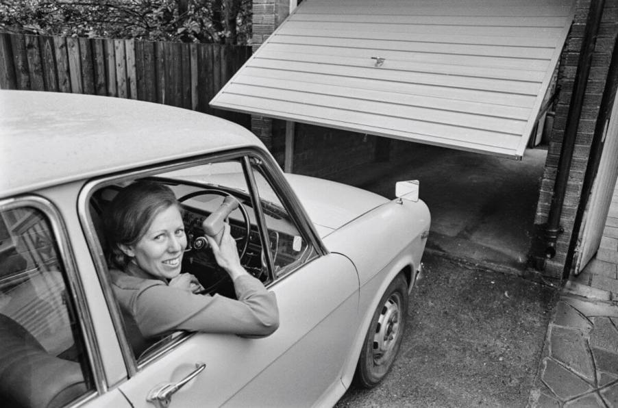 An old remote controlled garage door opener in 1973