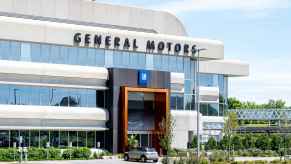 General Motors Canada Technical Centre building with glass windows futuristic concrete design