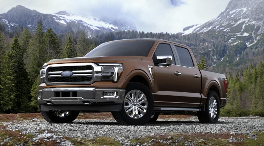 2024 Ford F-150 with Darkened Bronze Metallic paint