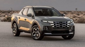 The 2024 Hyundai Santa Cruz off-roading in the desert