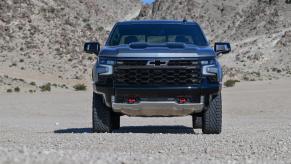 A 2024 Chevrolet Silverado ZR2 from the front. One of the best pickup trucks