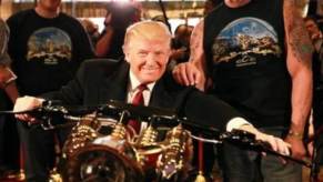 Orange County Choppers built a custom motorcycle for Donald Trump.