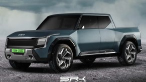 A rendering of the new Kia truck ute