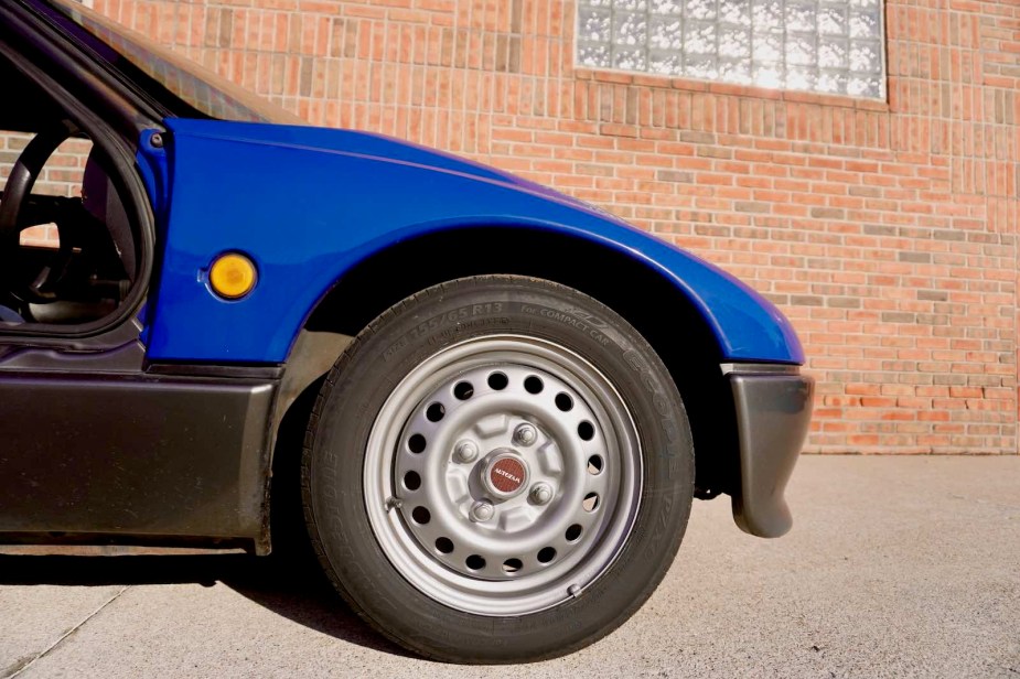 Steel wheel of an Autozam AZ-1