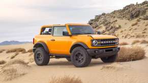 The 2023 Ford Bronco on the beach