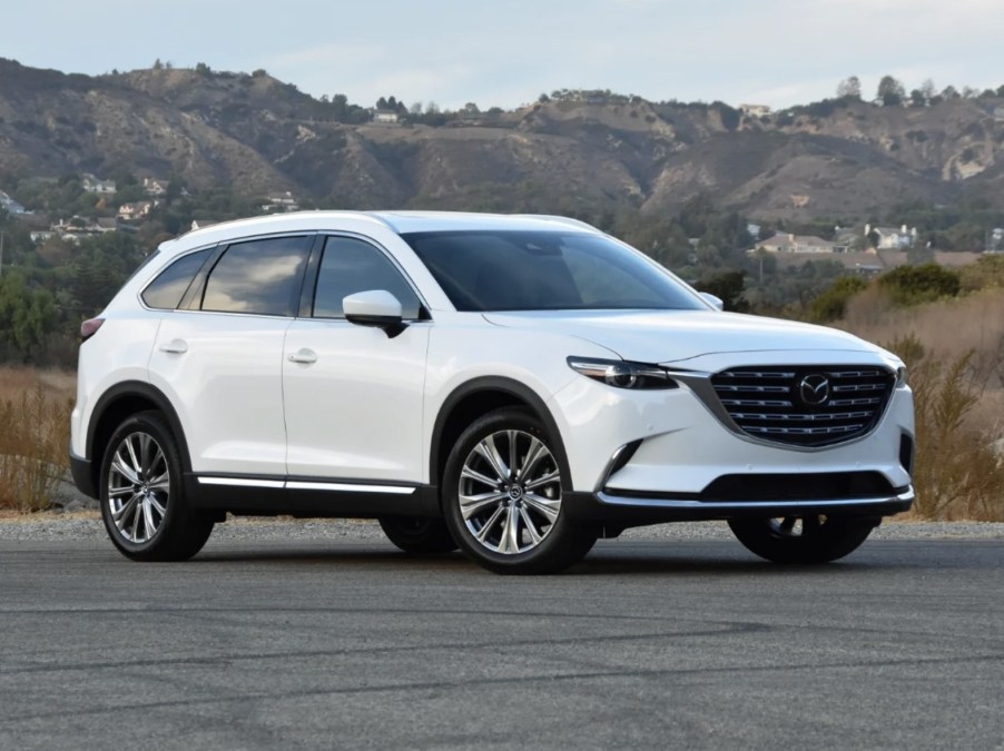 The 2023 Mazda CX-9 parked on pavement