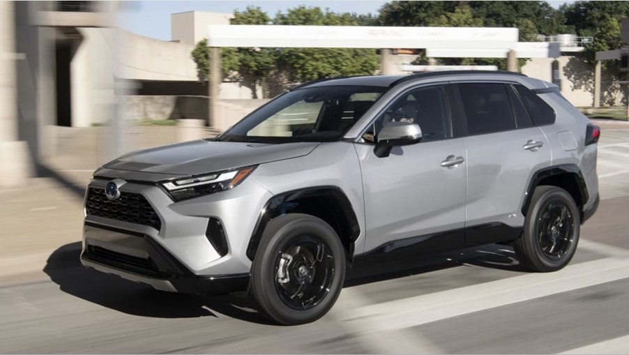 The 2023 Toyota RAV4 on the road