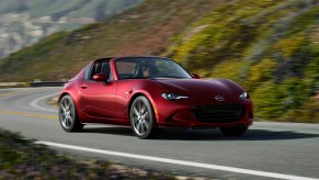 A red 2024 Mazda MX-5