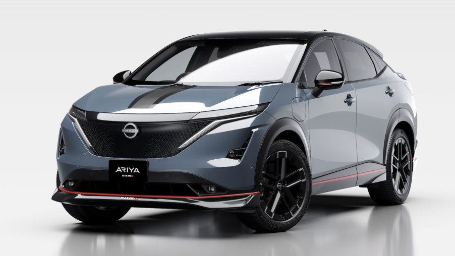 The 2024 Nissan Ariya NISMO on display