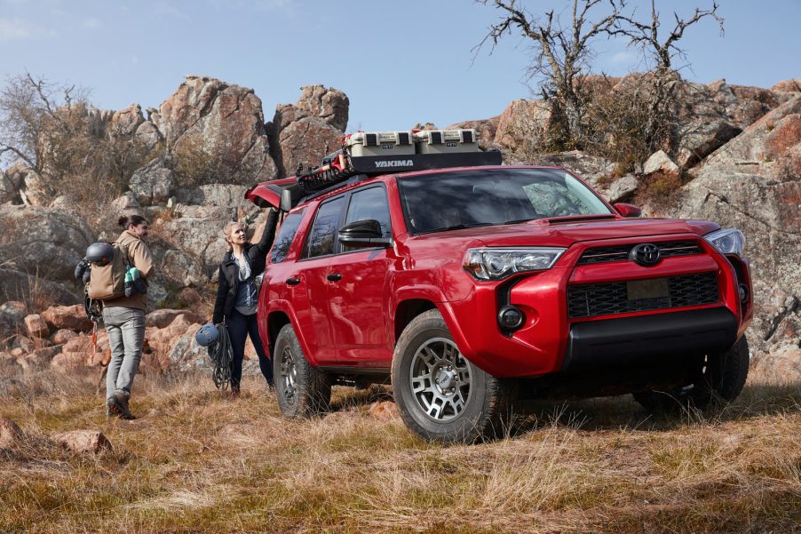 A couple off-roading with the 2024 Toyota 4Runner