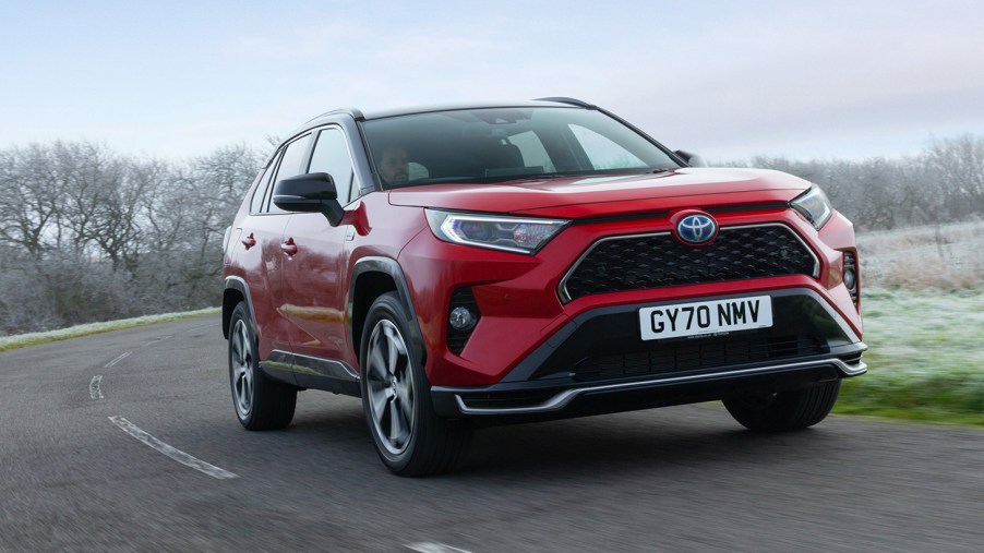 The 2024 Toyota RAV4 on the road