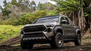 The 2024 Toyota Tacoma off-roading in the mud