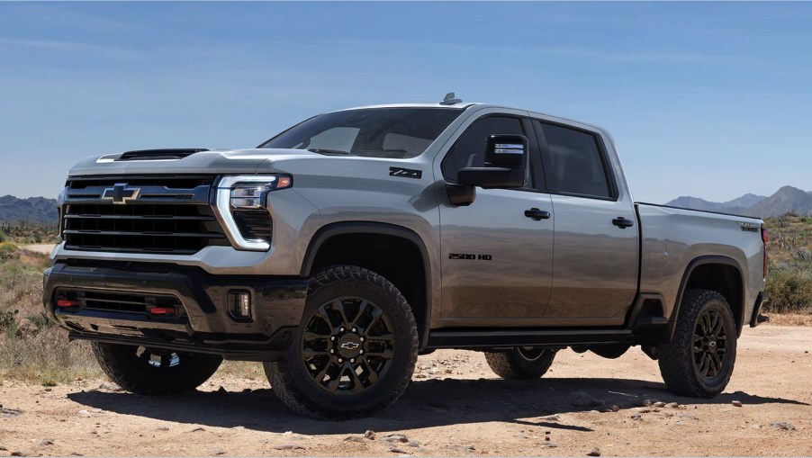 The 2025 Chevy Silverado HD Trail Boss off-roading