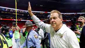 Nick Saban at the 2023 SEC Championship