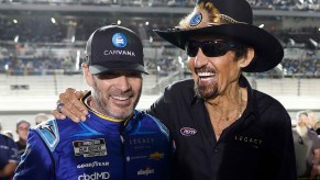 Jimmie Johnson and Richard Petty