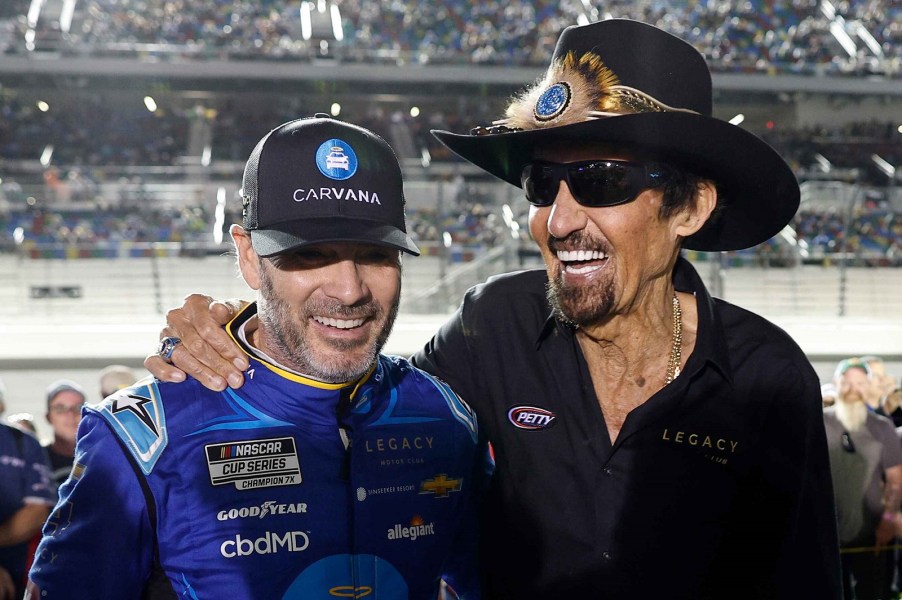 Jimmie Johnson and Richard Petty