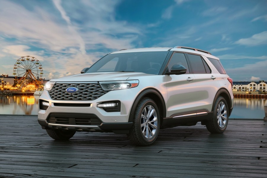 The 2023 Ford Explorer at a carnival