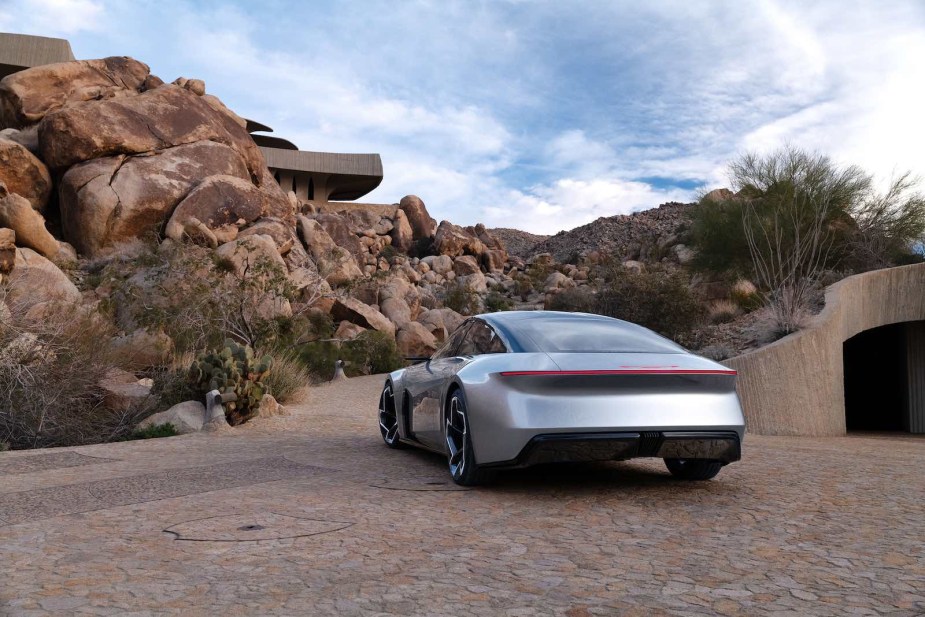 Rear of a Chrysler Halcyon EV