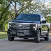 The 2024 Ford F-150 Lightning on the road