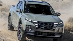 The 2024 Hyundai Santa Cruz off-roading