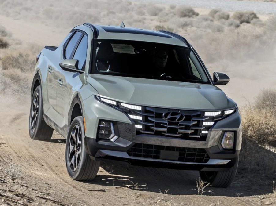 The 2024 Hyundai Santa Cruz off-roading