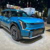 The 2024 Kia EV9 on display at the Chicago Auto Show