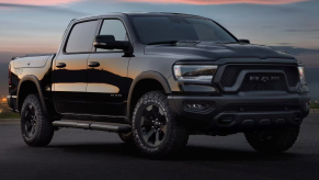 The 2024 Ram 1500 parked at dusk