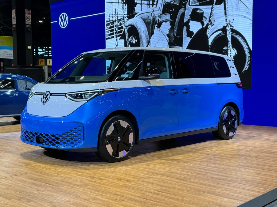 The 2025 Volkswagen ID.Buzz at the Chicago Auto Show